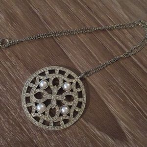 Pearl and Rhinestone necklace